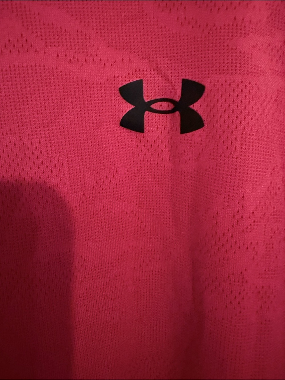 Under Armour Men’s red Short-Sleeve Performance Shirt velocity jacquard - Picture 7 of 8